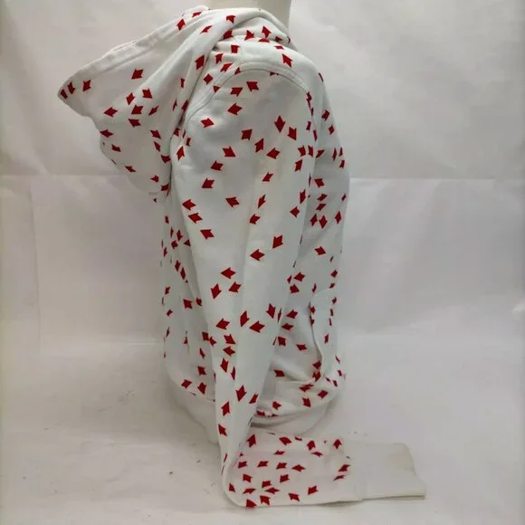 $1795 Authentic DIOR Made in ITALY Women's White Red Hoodie Sweatshirt Sz.XS ? M - Picture 5 of 12